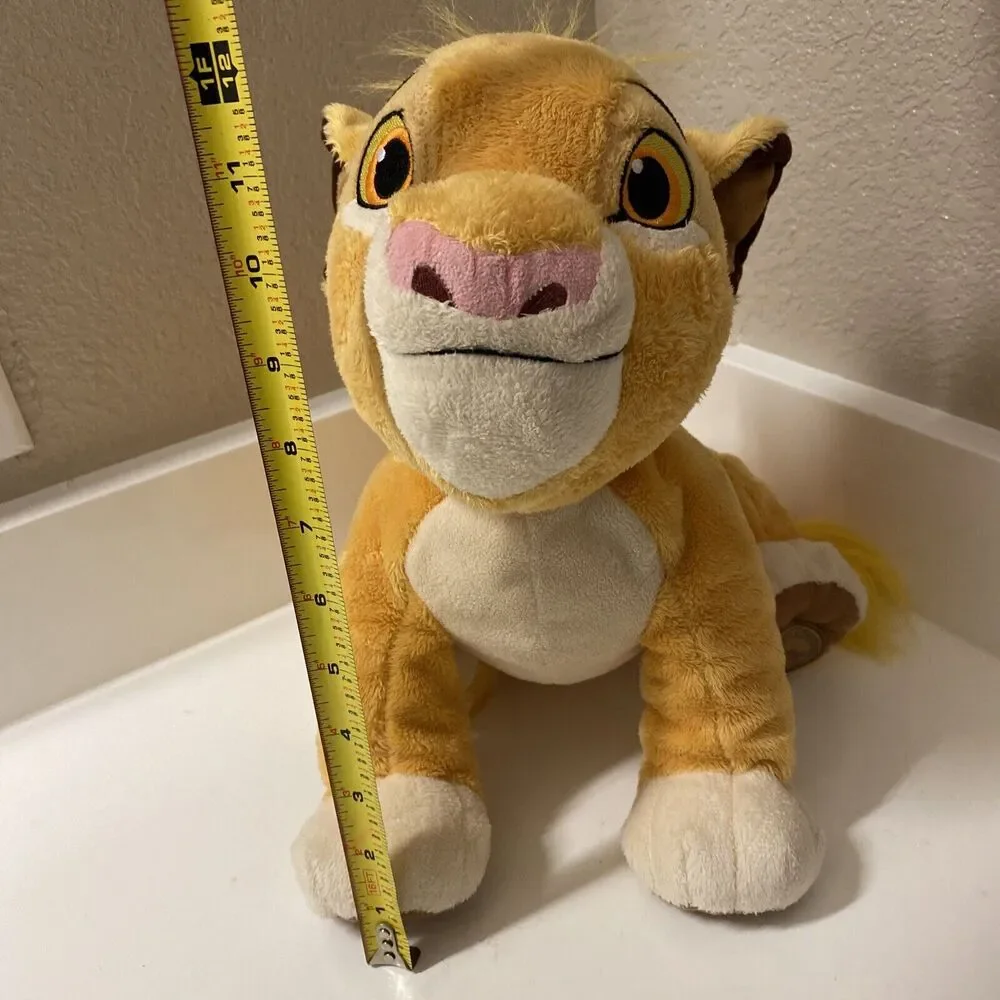 Authentic Disney Store Lion King Plush Baby Simba Soft Stuffed Animal 12” Seated